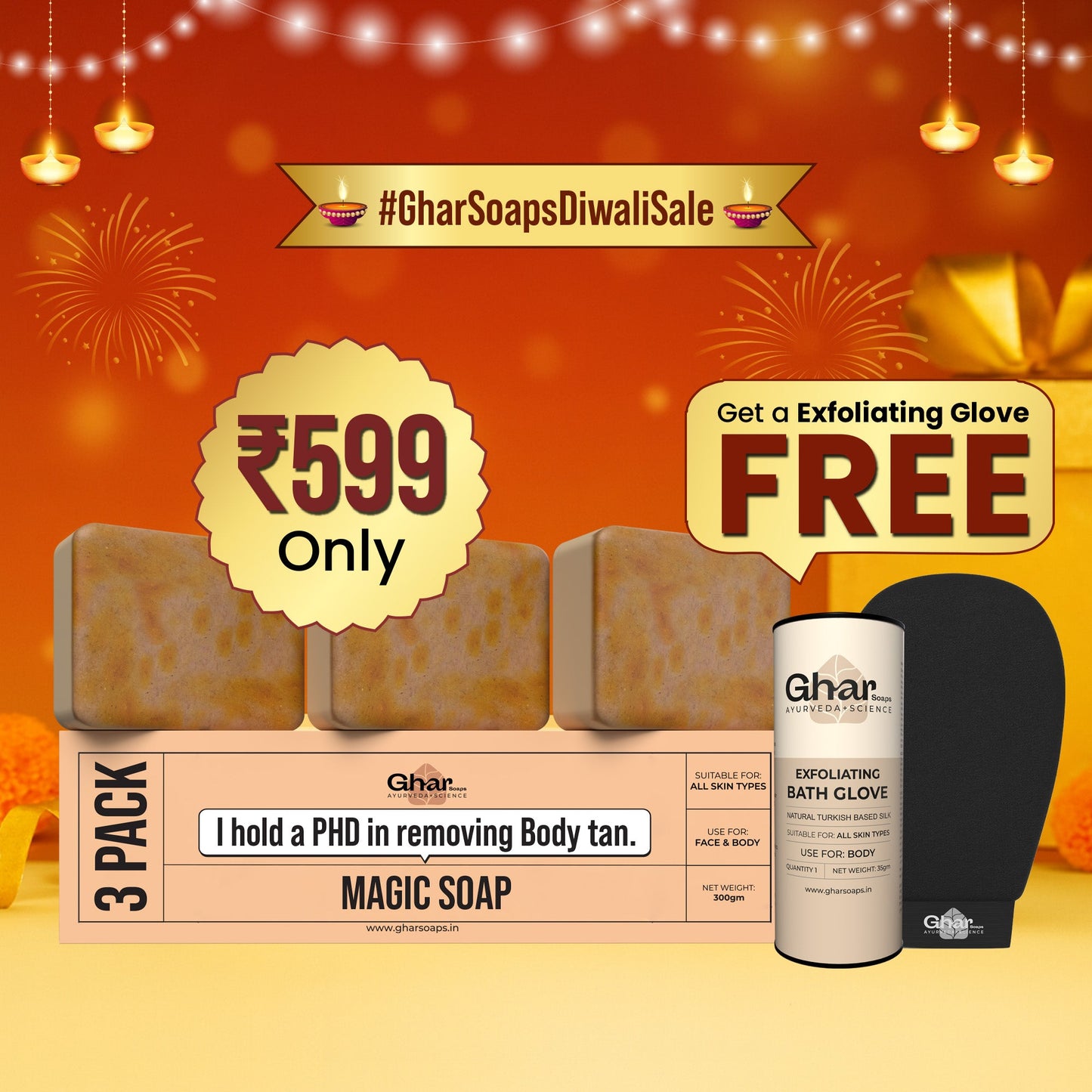 Magic Soap + Free Exfoliating Body Glove