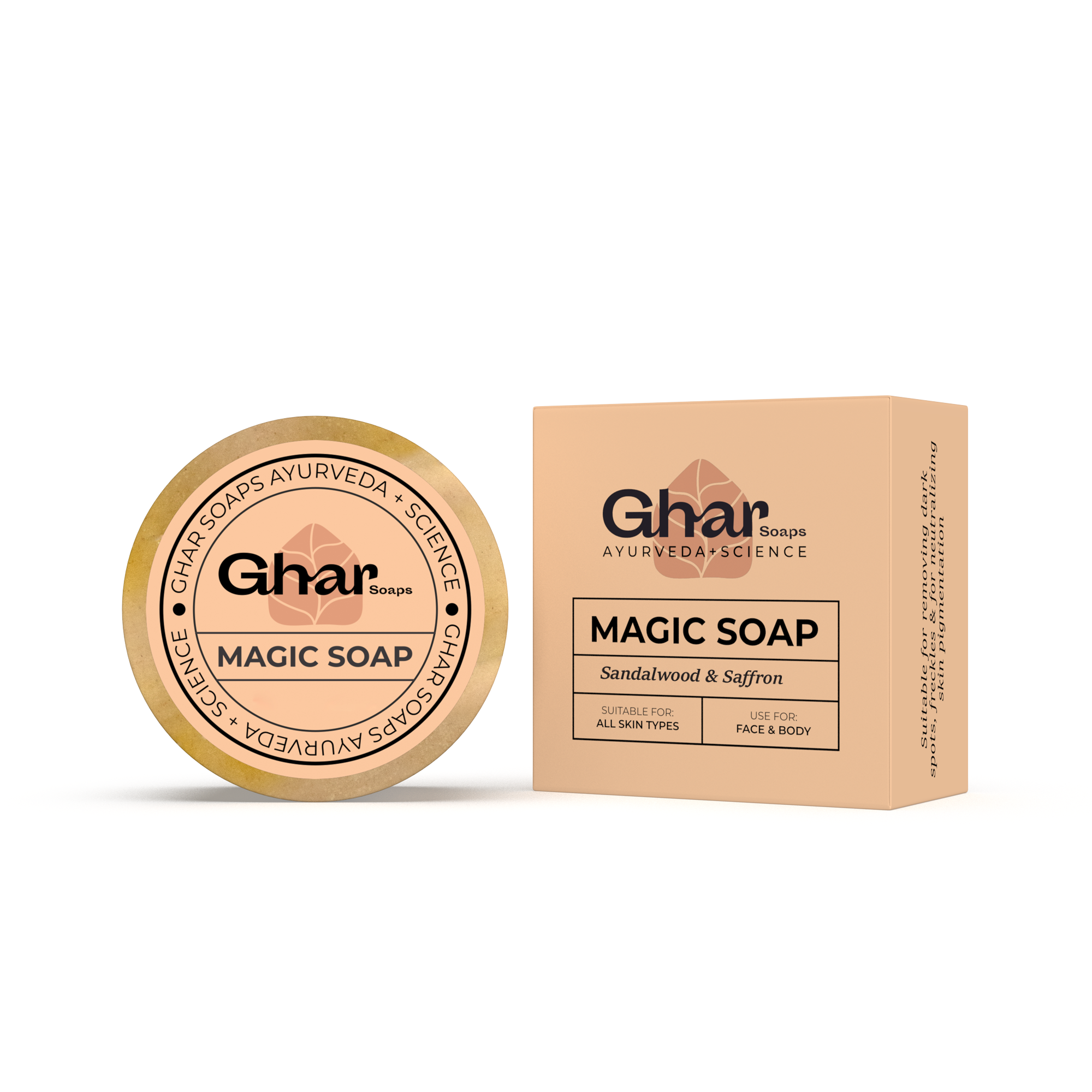 Magic Soap - Sandal wood and Saffron Soap ( sample soap 25g )