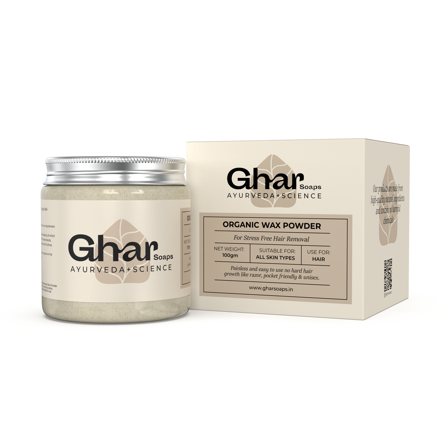 The Organic Hair Removal Wax Powder ( Unisex )