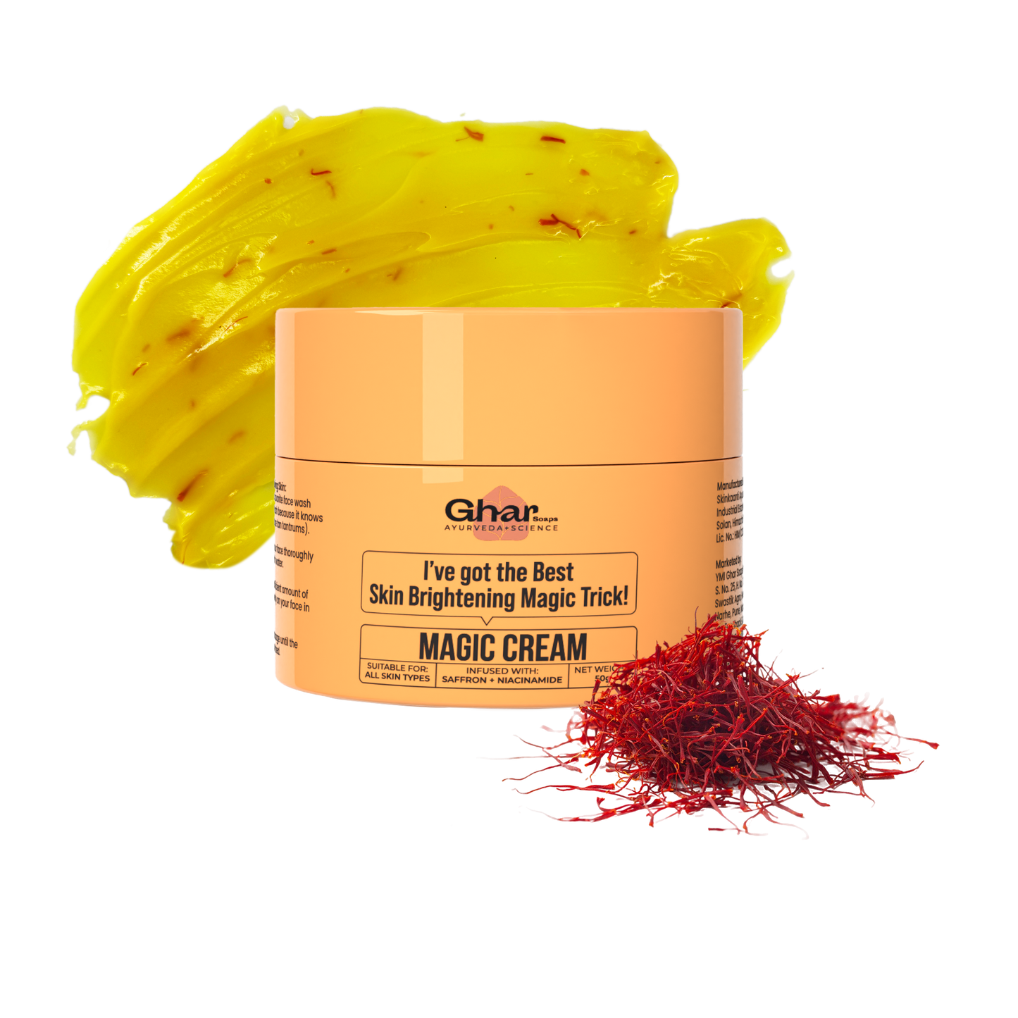 Magic Cream with Saffron & Niacinamide for De-Tan & Skin Brightening
