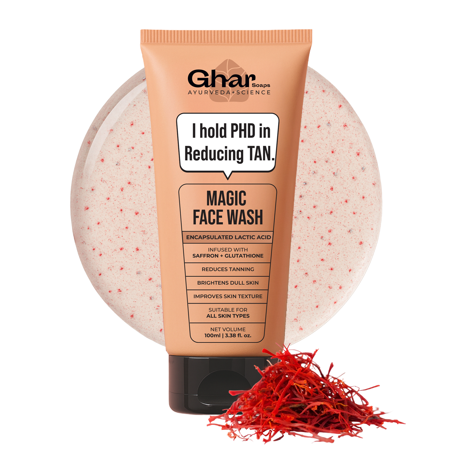 Magic Face wash With Saffron and Lactic Acid