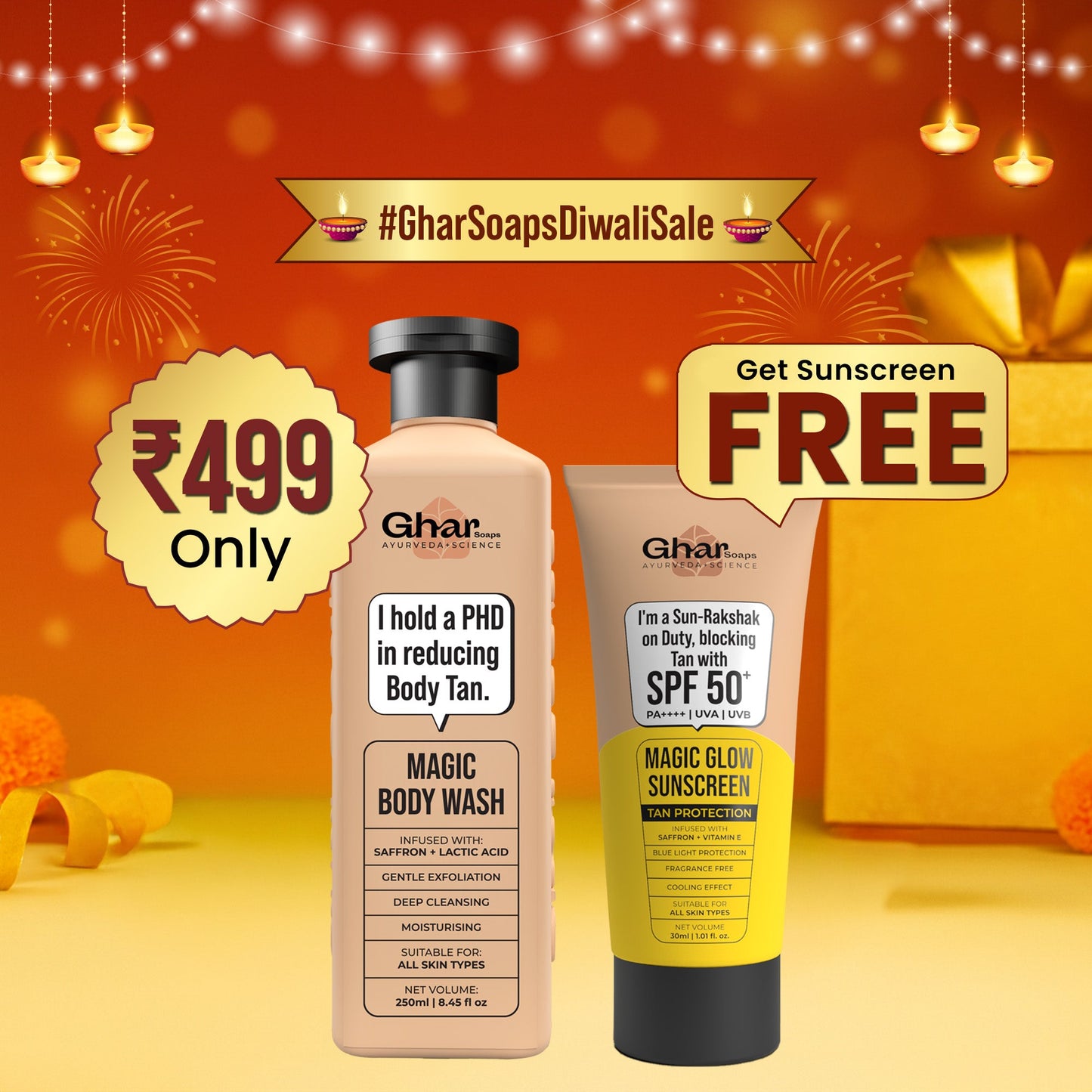 Magic Body Wash With Free Sunscreen