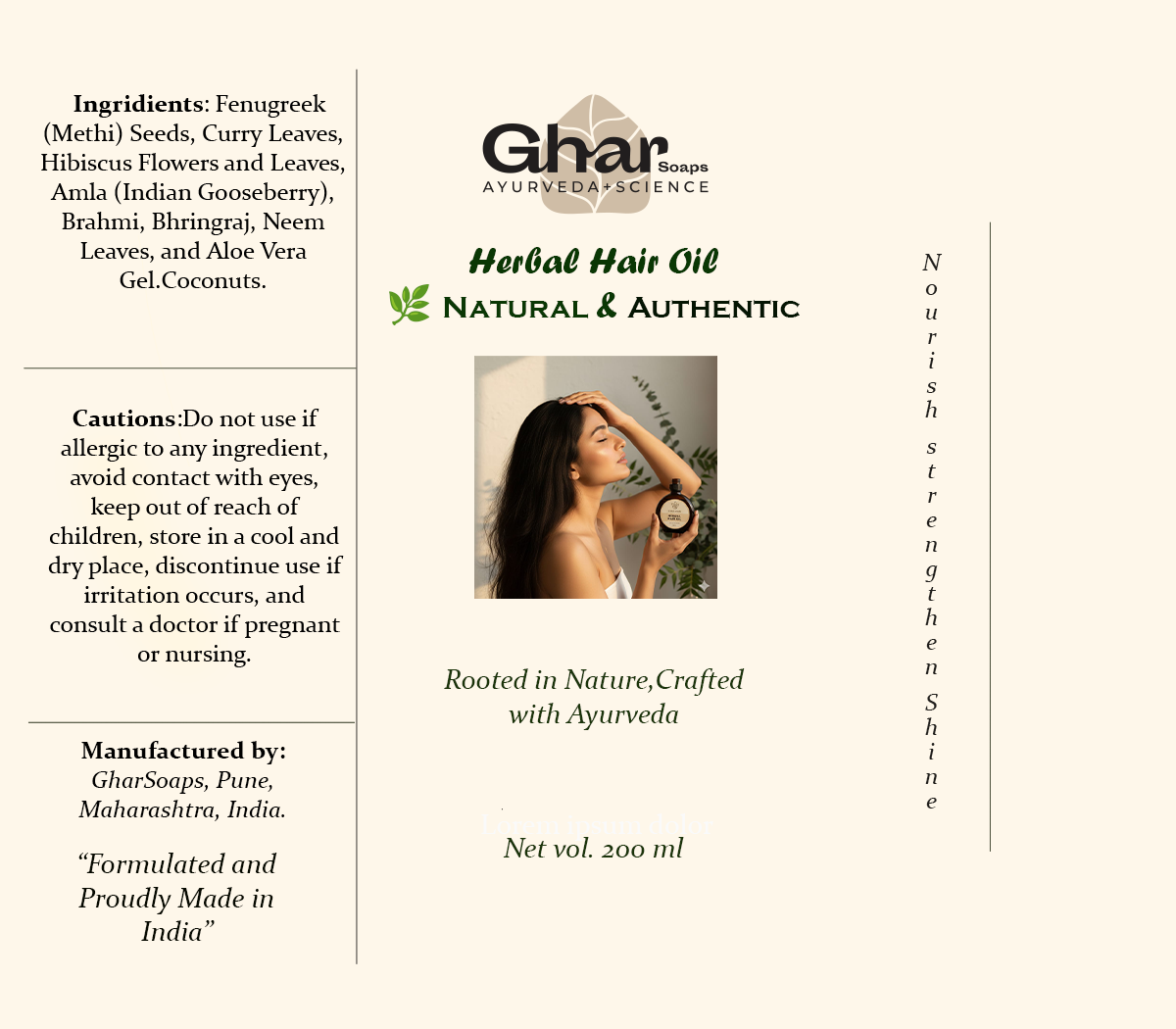 Gharsoaps Herbal hair oil